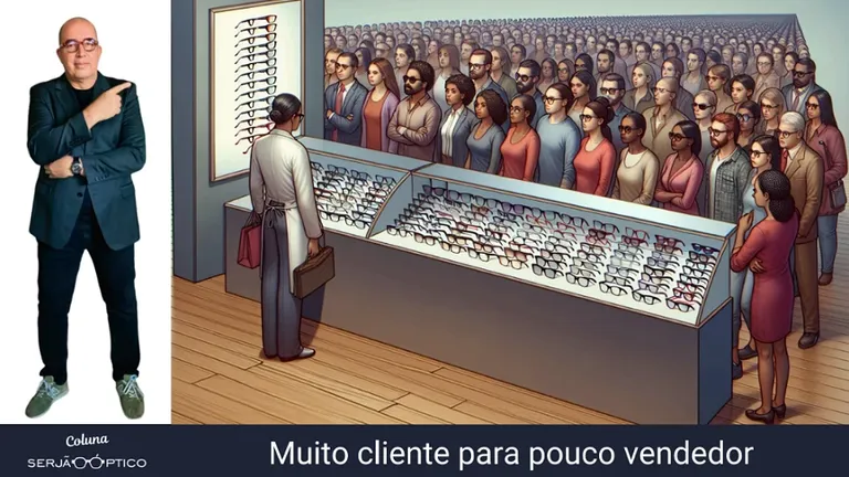 Muito cliente para pouco vendedor