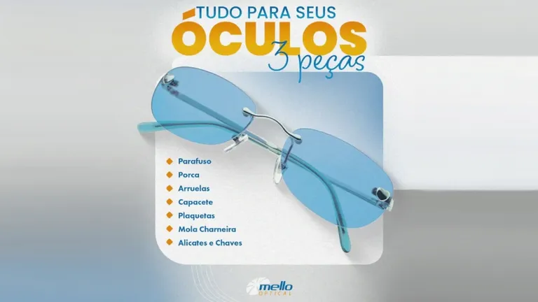 Mello Optical: Tudo para seus óculos 3 peças