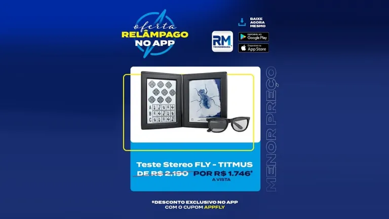 Oferta relâmpago no app da RM Tecnobrasil!