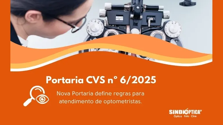 Regras para Estabelecimentos com Optometrista - Portaria CVS nº 6/2025