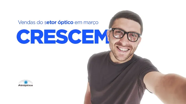 Vendas do setor óptico em março crescem 3%