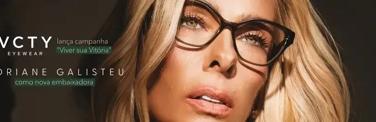 VCTY EYEWEAR lança campanha VIVER SUA VITÓRIA com Adriane Galisteu como nova embaixadora da marca