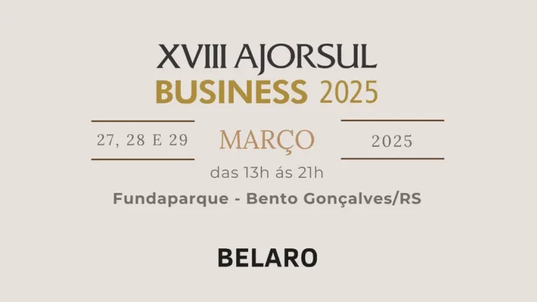 BELARO: Presença confirmada na XVIII AJORSUL BUSINESS 2025
